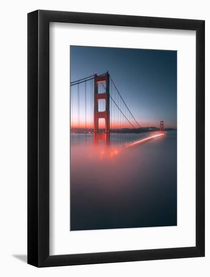 Spencer Battery Fog Golden Gate Bridge, San Francisco California Travel-Vincent James-Framed Photographic Print