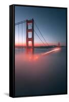 Spencer Battery Fog Golden Gate Bridge, San Francisco California Travel-Vincent James-Framed Stretched Canvas