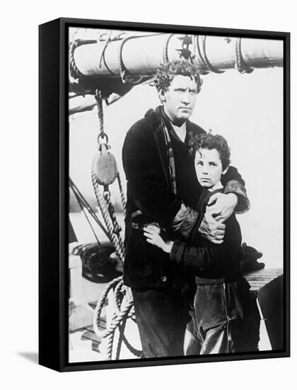 Spencer Tracy, Freddie Bartholomew, Captains Courageous, 1937-null-Framed Stretched Canvas