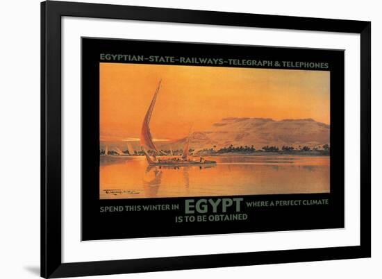 Spend This Winter in Egypt Where a Perfect Climate is to Be Obtained-D. Rudeman-Framed Premium Giclee Print