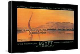 Spend This Winter in Egypt Where a Perfect Climate is to Be Obtained-D. Rudeman-Framed Stretched Canvas