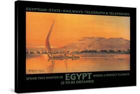 Spend This Winter in Egypt Where a Perfect Climate is to Be Obtained-D. Rudeman-Stretched Canvas