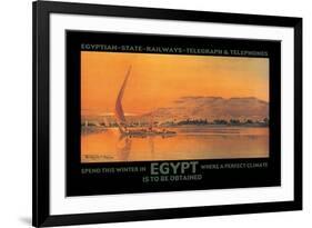 Spend This Winter in Egypt Where a Perfect Climate is to Be Obtained-D. Rudeman-Framed Art Print