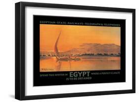 Spend This Winter in Egypt Where a Perfect Climate is to Be Obtained-D. Rudeman-Framed Art Print