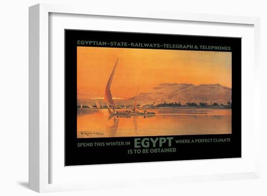 Spend This Winter in Egypt Where a Perfect Climate is to Be Obtained-D. Rudeman-Framed Art Print