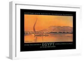 Spend This Winter in Egypt Where a Perfect Climate is to Be Obtained-D. Rudeman-Framed Art Print