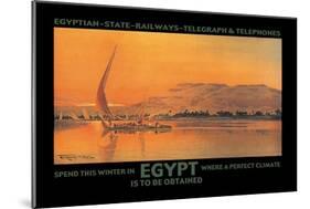 Spend This Winter in Egypt Where a Perfect Climate is to Be Obtained-D. Rudeman-Mounted Art Print