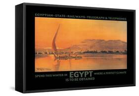 Spend This Winter in Egypt Where a Perfect Climate is to Be Obtained-D. Rudeman-Framed Stretched Canvas