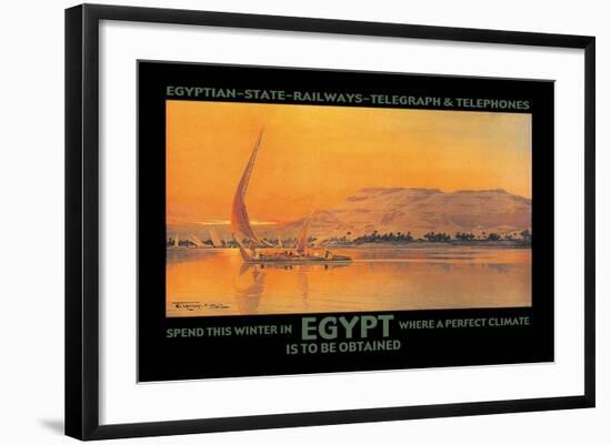 Spend This Winter in Egypt Where a Perfect Climate is to Be Obtained-D. Rudeman-Framed Art Print