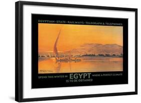 Spend This Winter in Egypt Where a Perfect Climate is to Be Obtained-D. Rudeman-Framed Art Print