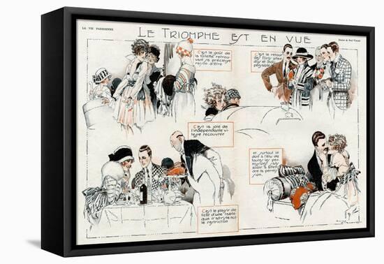 Spending Money 1918-René Vincent-Framed Stretched Canvas