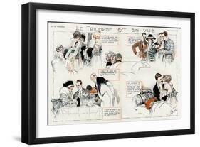 Spending Money 1918-René Vincent-Framed Art Print