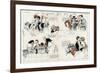 Spending Money 1918-René Vincent-Framed Premium Giclee Print