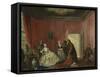 Spendthrift or the Wasteful Woman-Cornelis Troost-Framed Stretched Canvas