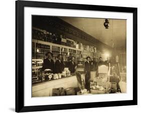 Spenker & Miller Company-A Mercantile Operation In Goldfield-Interior-Allen Photo Company-Framed Art Print