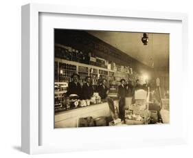 Spenker & Miller Company-A Mercantile Operation In Goldfield-Interior-Allen Photo Company-Framed Art Print