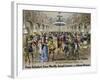 Sperl Saal Dance Hall in Vienna, Print. Austria, 19th Century-null-Framed Giclee Print