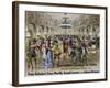 Sperl Saal Dance Hall in Vienna, Print. Austria, 19th Century-null-Framed Giclee Print