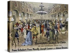 Sperl Saal Dance Hall in Vienna, Print. Austria, 19th Century-null-Stretched Canvas