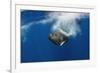 Sperm Whale (Physeter Macrocephalus) Diving, Pico, Azores, Portugal, June 2009-Lundgren-Framed Photographic Print