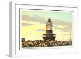 Sperry Lighthouse, New Haven, Connecticut-null-Framed Art Print