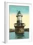 Sperry Lighthouse, New Haven-null-Framed Art Print