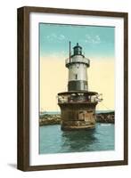 Sperry Lighthouse, New Haven-null-Framed Art Print