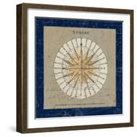 Sphere Compass Blue-Sue Schlabach-Framed Premium Giclee Print