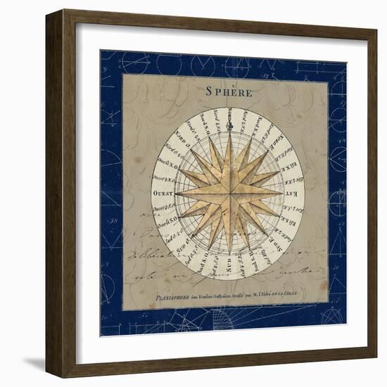 Sphere Compass Blue-Sue Schlabach-Framed Premium Giclee Print