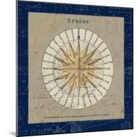 Sphere Compass Blue-Sue Schlabach-Mounted Premium Giclee Print