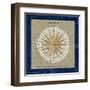 Sphere Compass Blue-Sue Schlabach-Framed Art Print