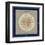 Sphere Compass Blue-Sue Schlabach-Framed Art Print