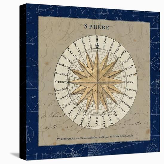 Sphere Compass Blue-Sue Schlabach-Stretched Canvas