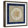 Sphere Compass Blue-Sue Schlabach-Framed Art Print