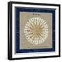 Sphere Compass Blue-Sue Schlabach-Framed Art Print