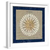 Sphere Compass Blue-Sue Schlabach-Framed Art Print