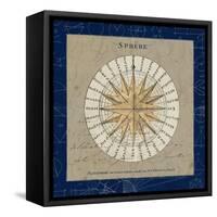 Sphere Compass Blue-Sue Schlabach-Framed Stretched Canvas