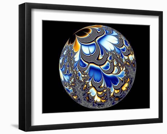 Sphere of Petals-RebeccaM-Framed Art Print