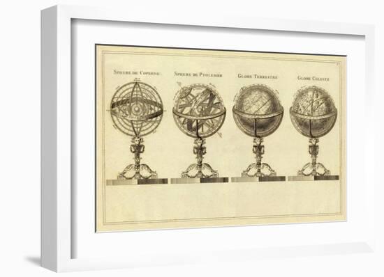 Spheres et Globes, c.1791-Jean Lattre-Framed Art Print