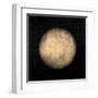 Spherical Yellow Nebula in Deep Dark Sky-null-Framed Art Print