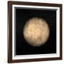 Spherical Yellow Nebula in Deep Dark Sky-null-Framed Art Print