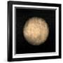 Spherical Yellow Nebula in Deep Dark Sky-null-Framed Art Print