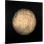 Spherical Yellow Nebula in Deep Dark Sky-null-Mounted Art Print