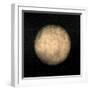 Spherical Yellow Nebula in Deep Dark Sky-null-Framed Art Print