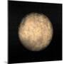 Spherical Yellow Nebula in Deep Dark Sky-null-Mounted Art Print