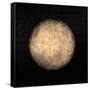 Spherical Yellow Nebula in Deep Dark Sky-null-Framed Stretched Canvas