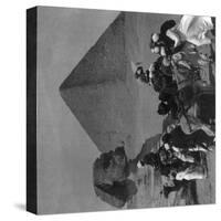 Sphinx and Cheops Pyramid 2 Photograph - Egypt-Lantern Press-Stretched Canvas