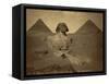 Sphinx and Giza Pyramids, 19th Century-Science Source-Framed Stretched Canvas