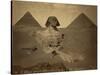 Sphinx and Giza Pyramids, 19th Century-Science Source-Stretched Canvas