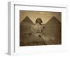 Sphinx and Giza Pyramids, 19th Century-Science Source-Framed Giclee Print